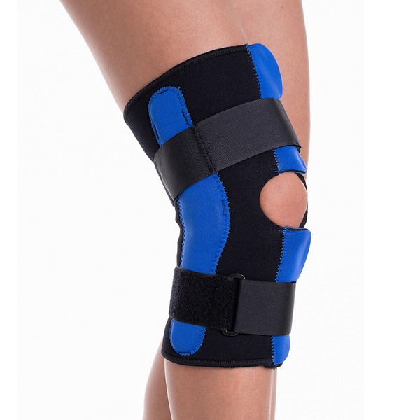 Black Knee Brace with Polycentric Hinges (27-29cm)