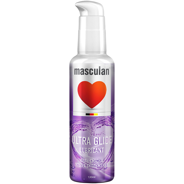 Masculan Lubricant: 130ml Water-Based Gel, Ultra-Slippery, Chamomile Extract