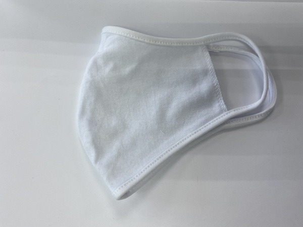White Cotton Reusable Face Mask (Heavyweight)