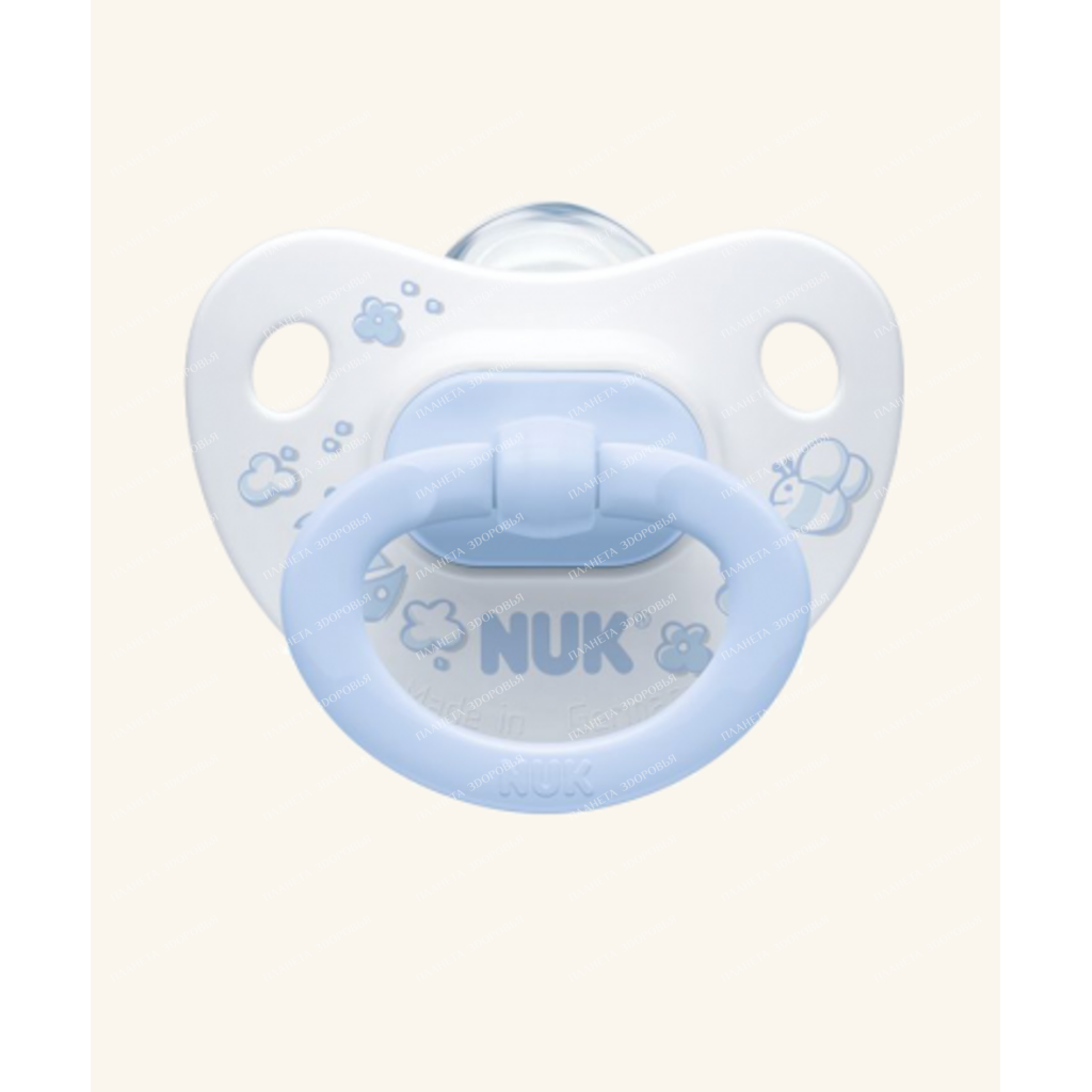 NUK BABY BLUE Orthodontic Soother. forms, silica, solution 1, 10730303 (BABY BLUE)