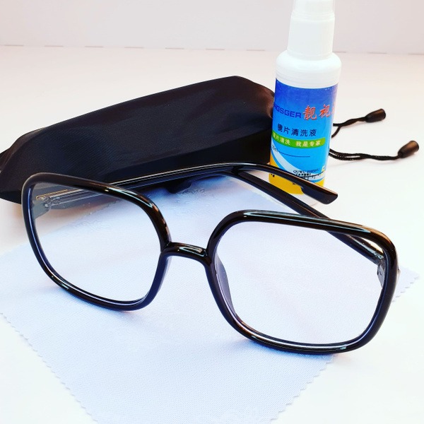 Computer Glasses with Case, Cleaning Cloth & Spray