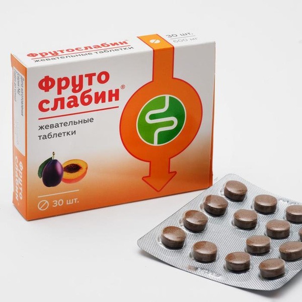 Frutoslabin Chewable Tablets: 30 Count, 600mg Each