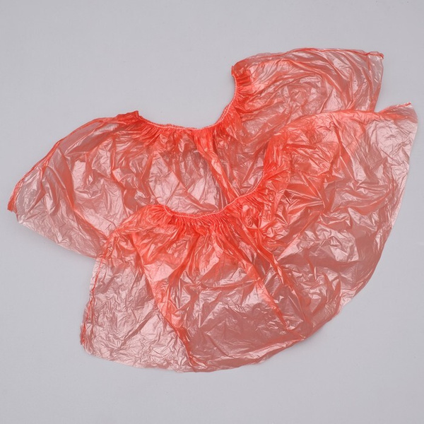 Red Disposable Shoe Covers (10 Pairs)