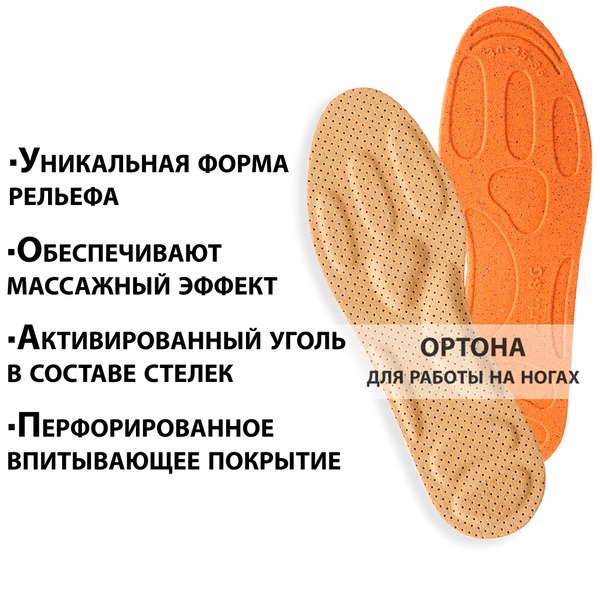 Ultra-Thin Cushioning Insoles with Activated Charcoal (Sizes 43-44)