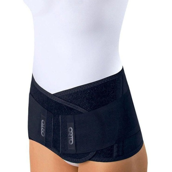 Ortho PC-130 Multifunctional Corset & Pelvic Support Belt (Black, Medium)