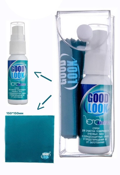 Lens Cleaning Spray with Microfiber Cloth