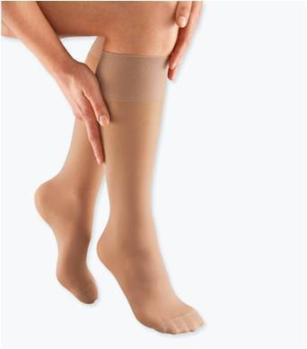 Sigvaris TOP FINE SELECT Beige Compression Golf Socks, Class 2
