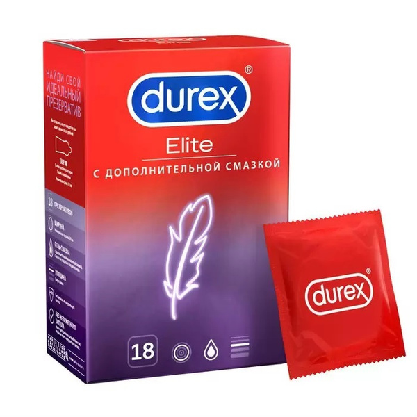 DUREX Elite Condoms: Ultra-Thin, Size 18