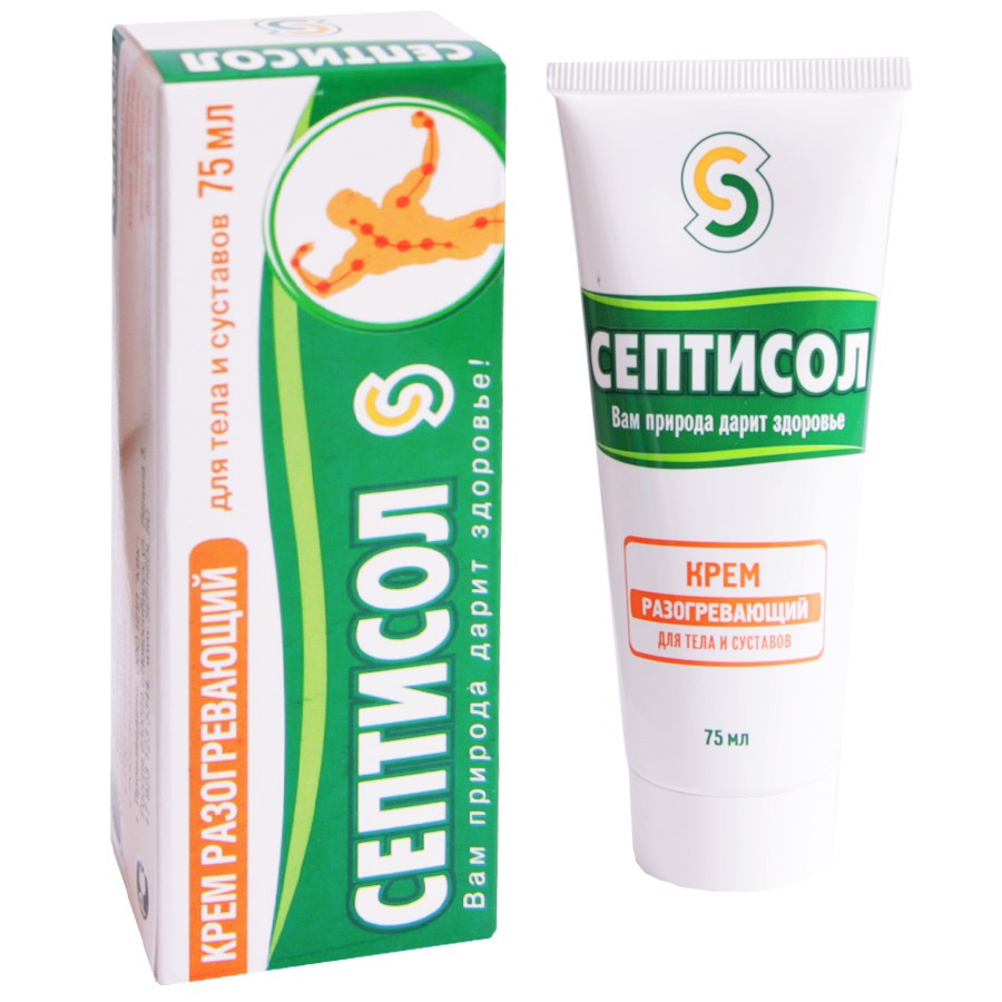 Septisol Warming Cream for Body & Joints: Improves Microcirculation (75ml)