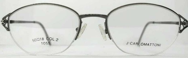 J-Carlo Mattoni 1055c2 Eyeglass Frames: String Temples, Rhinestones, Case & Cloth