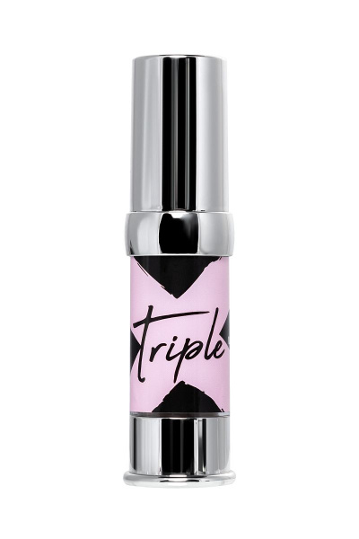 Triple X 3-in-1 Vibrating Cooling Gel: Unisex Pleasure Enhancer (15ml)