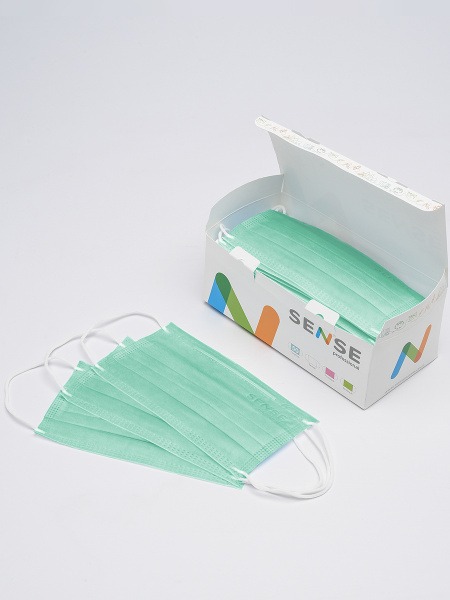 SENSE Professional Green Medical Masks (50 Pack)