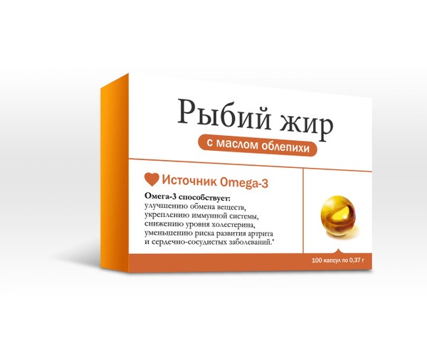 Mirrolla Omega-3 Fish Oil with Sea Buckthorn Oil - 100 Capsules