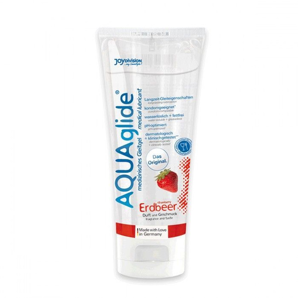 AQUAglide Strawberry Lubricant Gel (100ml)