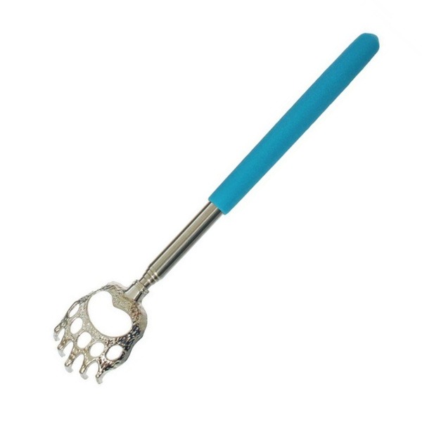 Back Scratcher with Extendable Handle - "Bear Paw" - Blue (21-58cm)