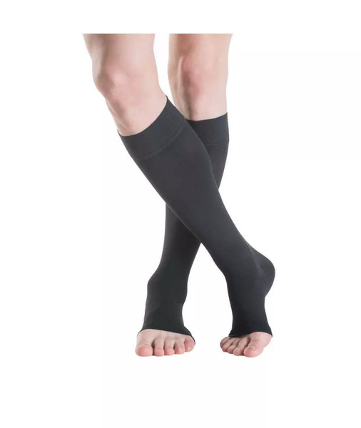 Medi Compression Socks, Black, Class 2, 1 Pair