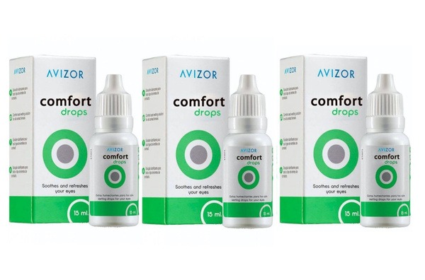 Avizor Comfort Eye Drops (15ml) - 3 Pack
