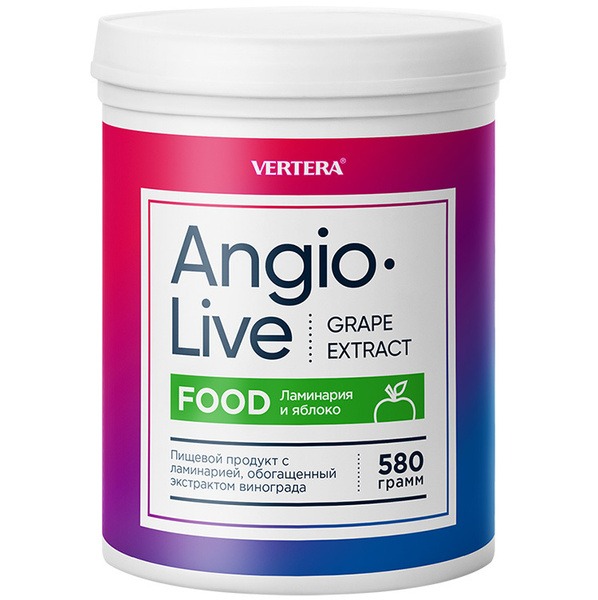 Vertera AngioLive Apple Gel: Laminaria, Grape & Red Vine Extract