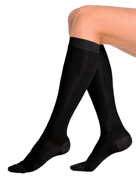 Compression Socks, Black, 1 Pair, Class 1 Compression (Medcompress)