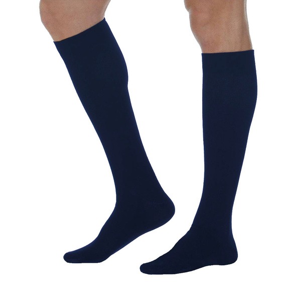Compression Socks, Dark Blue, Class 1, 2 Pack