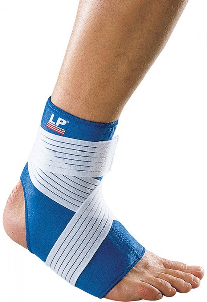LP 728 Ankle Support Brace with Strap - Size XL (Blue/White)