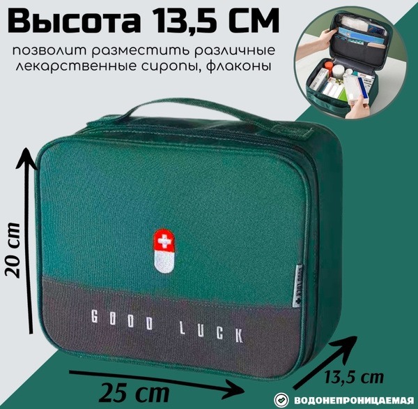 Waterproof Medical Bag & Car First Aid Kit Organizer