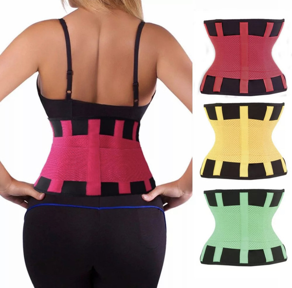 Slimming Waist Cincher Belt XL (Black-Pink)