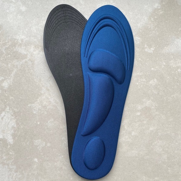 Dark Blue Orthotic Insoles (Sizes 40-45) with Arch & Heel Support (1 Pair)