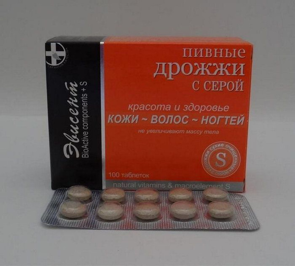 Evicent Brewer's Yeast with Sulfur (Selenium) 100 x 0.5g Tablets