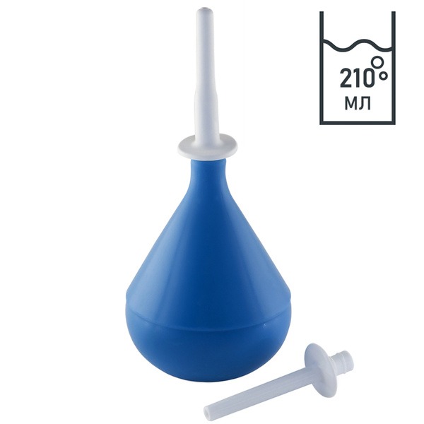 PVC Enema Bulb Syringe with Two Tips, 210ml