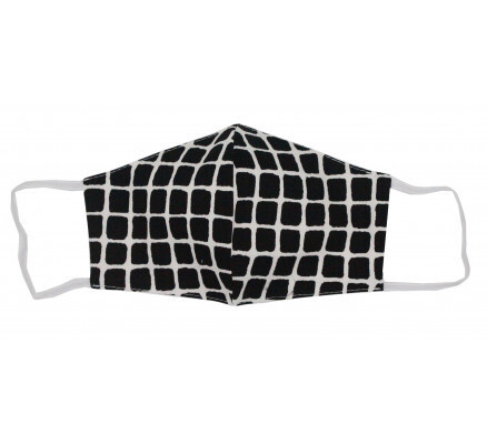 Protective Plaid Fabric Face Mask
