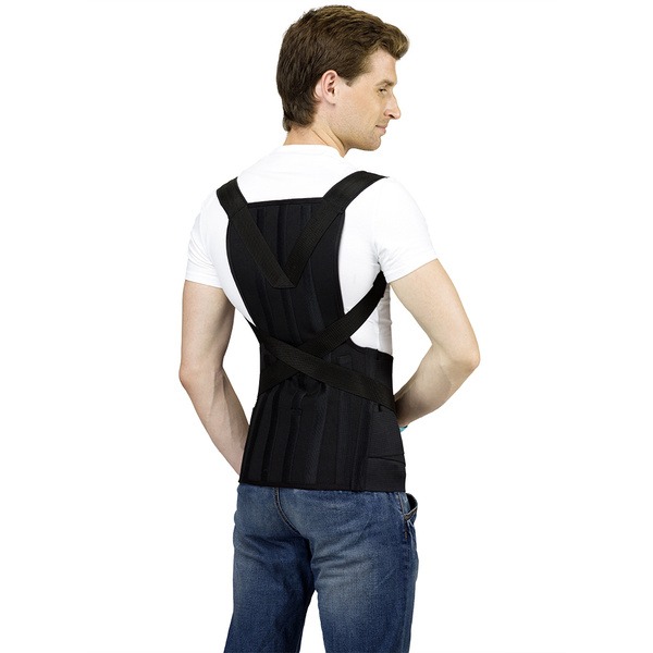 Back Support Brace (Medium, Semi-Rigid) - Lumbar, Thoracic & Sacral Support