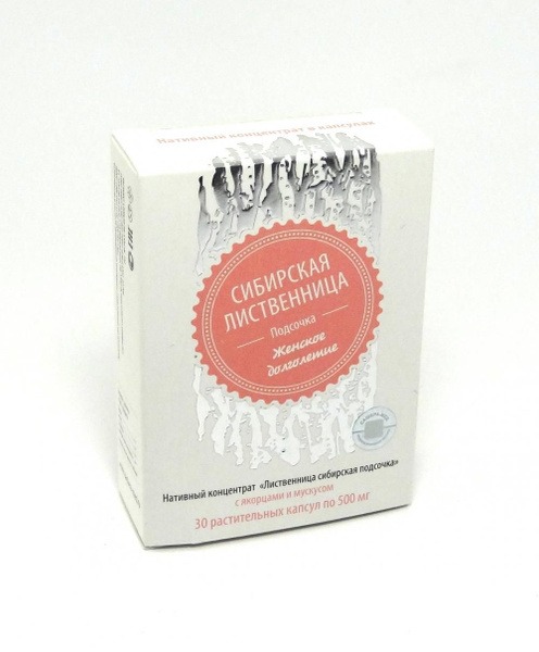 Siberian Larch Extract for Women's Longevity: 30 Capsules