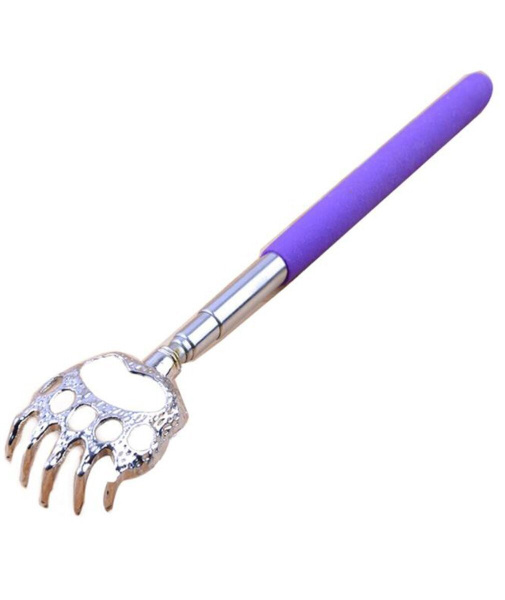 Telescopic Back Scratcher, 22-58cm - Purple Long Reach Massager