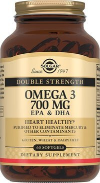 Solgar Double Strength Omega-3 700mg EPA & DHA (60 Softgels)