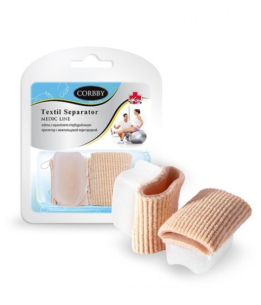 Corbby Toe Protectors: 2-Pack Knit Fabric Separators
