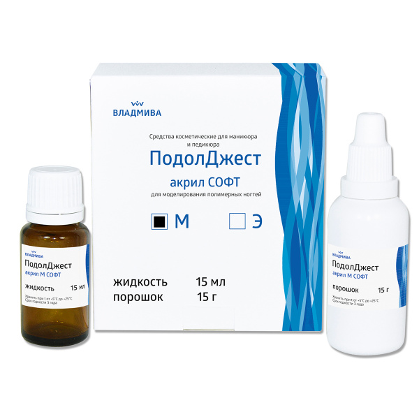 Vladmiva Podolgest Acrylic Soft (15ml Liquid + 15g Powder)