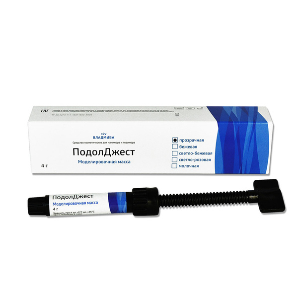 VladMiVa Light-Curing Modeling Material, PodolDjest Transparent (4g)