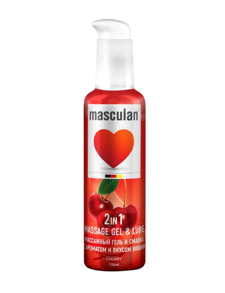 Masculan Cherry Flavored Water-Based Lubricant - 130ml