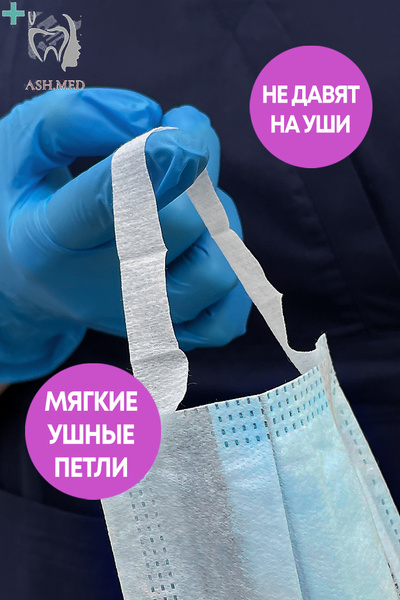 Disposable Blue 3-Ply Face Masks (50 Count)