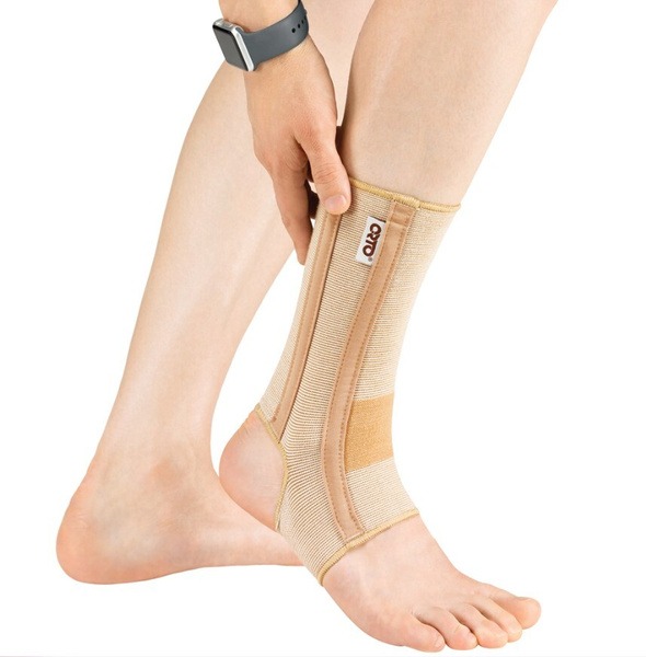 ORTO BAN 400 Ankle Support Brace with Stiffeners - Size Large