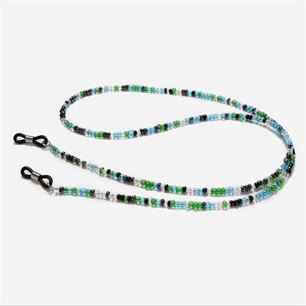 Beaded Eyeglass Chain/Cord - Green Hrustalek