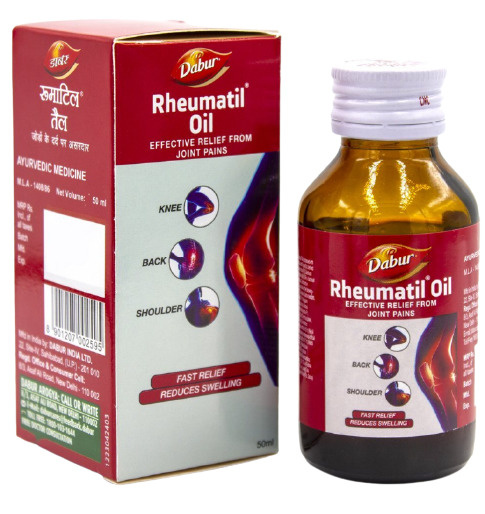Dabur Rheumatil Oil: Relieve Joint Pain & Swelling (50ml)