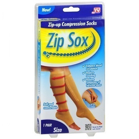 Compression Socks: Beige & Black, Class 1, Single Pair