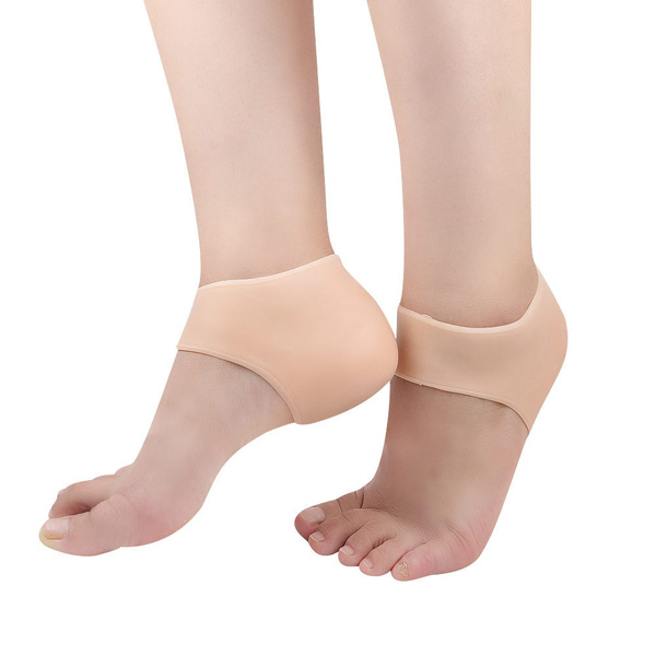 Silicone Heel Grips for Shoes: Prevent Blisters & Heel Cracks (1 Pair)