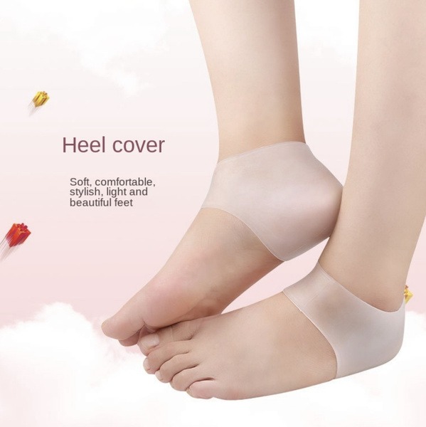 Silicone Heel Cups for Foot Pain Relief: 1 Pair