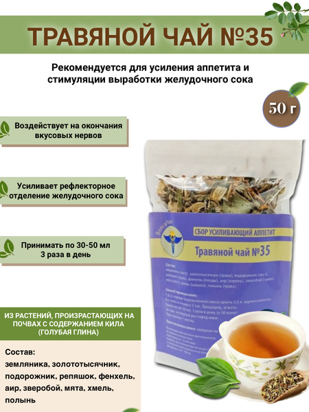 VolgaLadya #35 Appetite-Boosting Herbal Tea (50g)