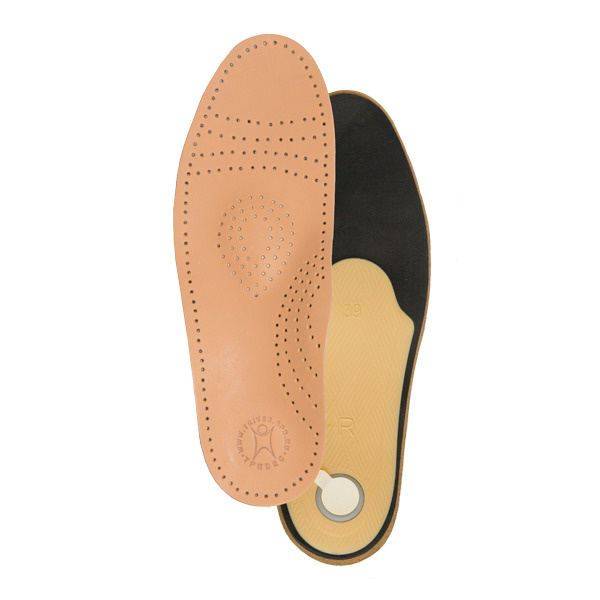 Leather Orthotic Insoles with Arch Support for Flat Feet (Trives)