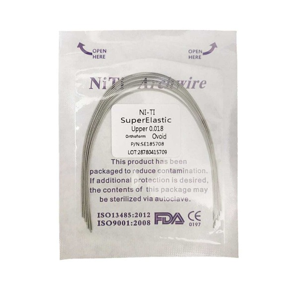 Titanium Nail Correction System: Super Elastic Ovoid NiTi Wires (0.018)