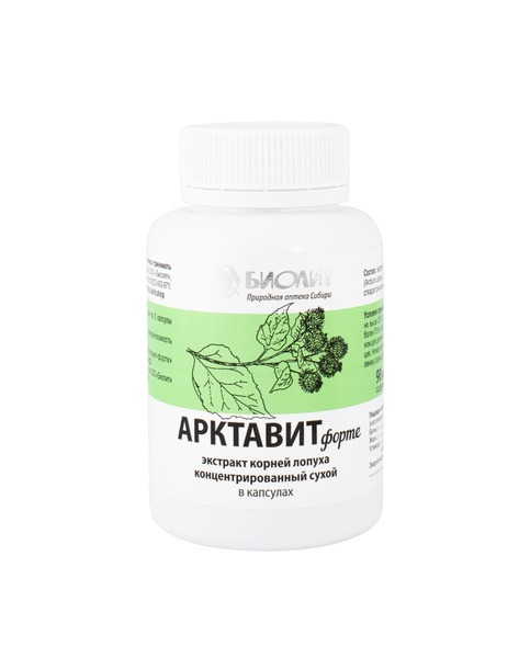 Burdock Root Extract Arktavit-Forte 90 Capsules: Biolit Supplement
